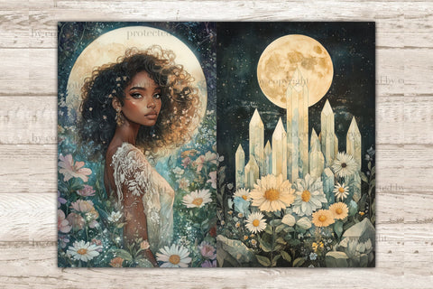 Moonlight Dreams Junk Journal Kit | Ephemera Pack SVG GlamArtZhanna 