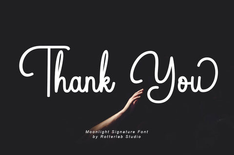 Moonlight Signature Font Rotterlab studio 