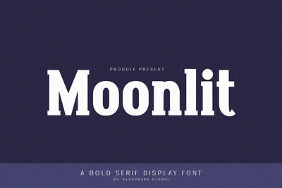 Moonlit - Bold Serif Font Alpaprana Studio 