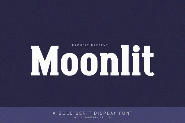 Moonlit - Bold Serif Font Alpaprana Studio 