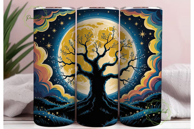 Moonlit Dream 20oz Tumbler Wrap Sublimation PixelChick 
