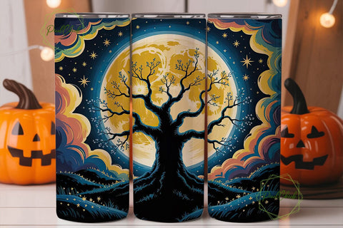Moonlit Dream 20oz Tumbler Wrap Sublimation PixelChick 