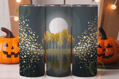 Moonlit Forest 20oz Tumbler Design Sublimation PixelChick 