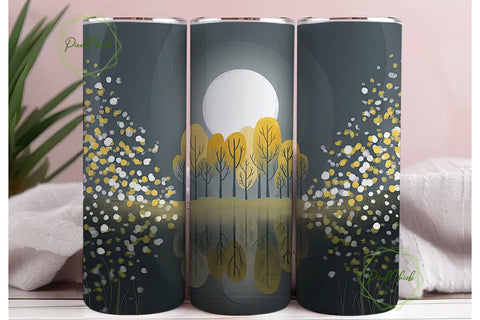 Moonlit Forest 20oz Tumbler Design Sublimation PixelChick 