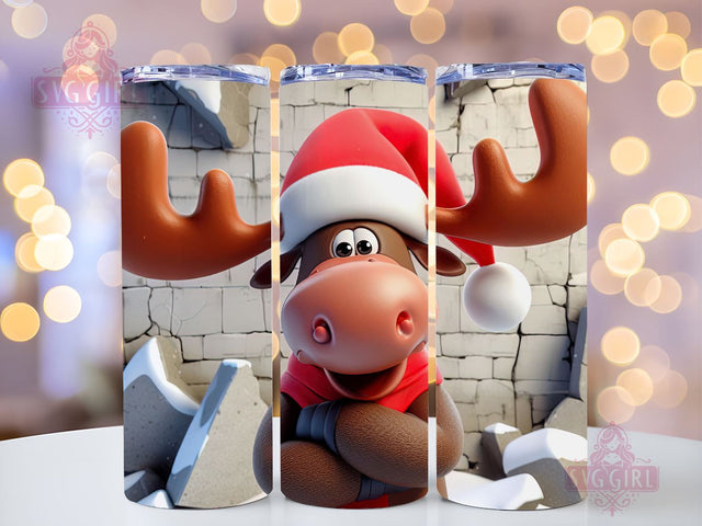 Moose 20 oz Skinny Tumbler Sublimation Design, Instant Digital Download PNG, Straight Tumbler Wrap, Moose Decor, Unique Tumbler, Cool Tumbler, Fun Tumbler Sublimation SvggirlplusArt 