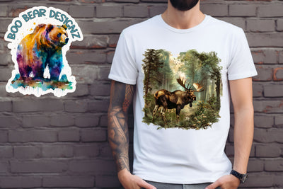 Moose Clipart Sublimation Boo Bear Designz 