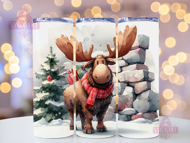 Moose Tumbler Wrap Bull Moose Painting Tumbler Design Png Sublimation Tumbler Design Sublimation SvggirlplusArt 