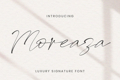 Moraeza - Signature Font Font Irvan Randi 