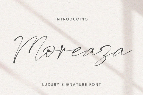 Moraeza - Signature Font Font Irvan Randi 