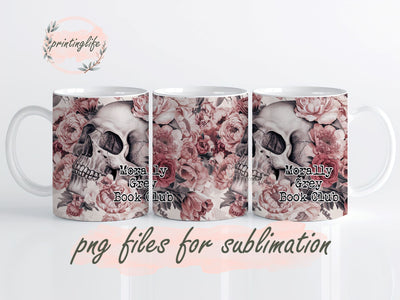 Morally Grey Mug Wrap Design, Instant Digital Design Download Mug Wrap Design, Mug Design PNG Sublimation PrintingLife 