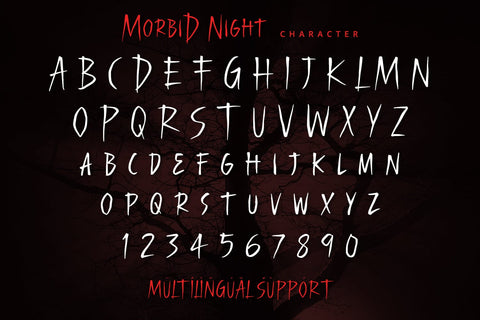Morbid Night - Display Font Font Alpaprana Studio 