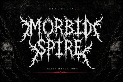 Morbid Spire – Death Metal Font Font Mozzatype 