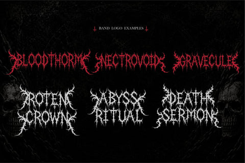 Morbid Spire – Death Metal Font Font Mozzatype 