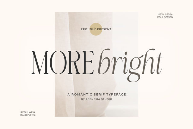More Bright Font Zeenesia Std 