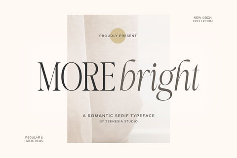 More Bright Font Zeenesia Std 