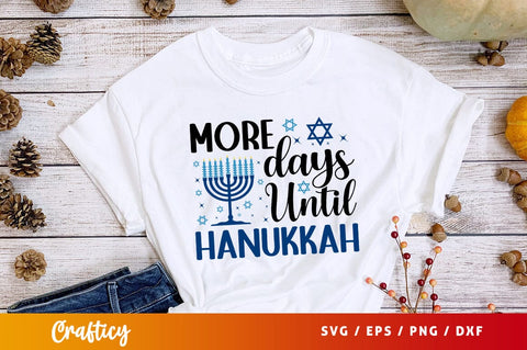 More days until hanukkah Svg Design SVG Designangry 