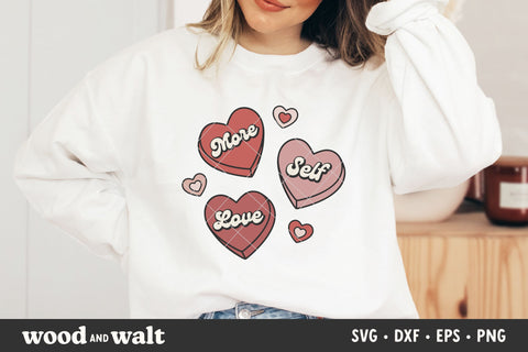 More Self Love SVG | Retro Valentine Cut File SVG Wood And Walt 
