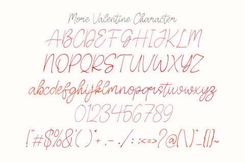 More Valentine - Groovy Handwriting Duo Font SVG Masyafi Studio 