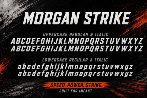 Morgan Strike Font Prasetya Letter 