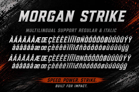 Morgan Strike Font Prasetya Letter 