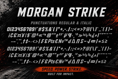 Morgan Strike Font Prasetya Letter 