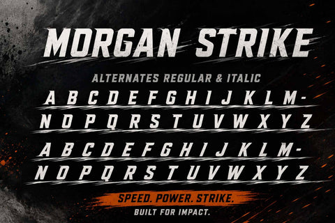 Morgan Strike Font Prasetya Letter 