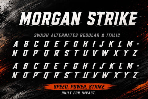 Morgan Strike Font Prasetya Letter 