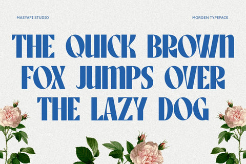 Morgen - Vintage Sans Serif Font Font Masyafi Studio 