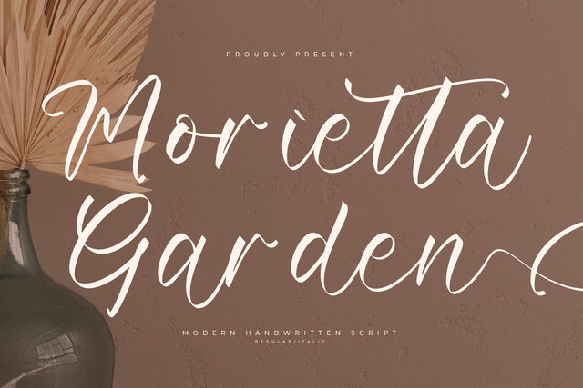 Morietta Garden - Modern Handwritten Script Font Letterena Studios 
