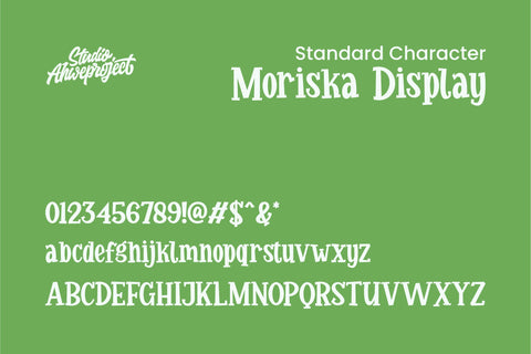 Moriska Font ahweproject 