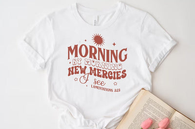 Morning by morning new mercies SVG, Jesus Tshirt SVG FiveStarCrafting 