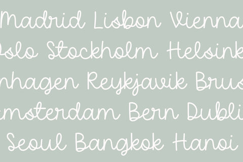 Morning Glow Font Cotton White Studio 