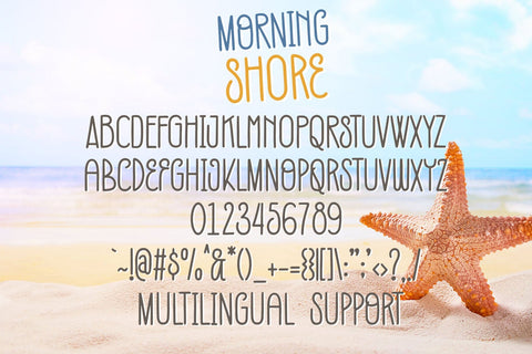 Morning Shore Font Dm Letter Studio 