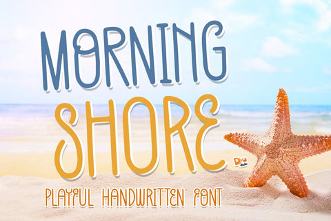 Morning Shore Font Dm Letter Studio 
