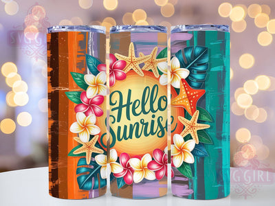 Morning Sunrise Beach Tumbler Wrap, Sunrise Lover Design, Early Riser Tumbler, Beach Morning Quote, Summer Dawn Gift, Ocean Sunrise Theme, Beach Day Start Sublimation SvggirlplusArt 
