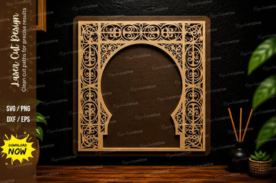 Moroccan Arch Frame Laser Cut SVG Design SVG Regulrcrative 