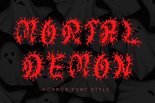 Mortal Demon Font Prasetya Letter 