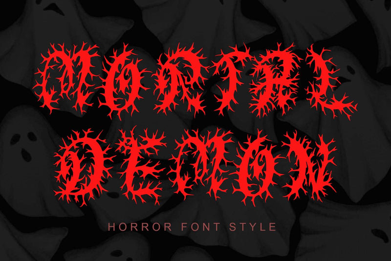 Mortal Demon Font Prasetya Letter 