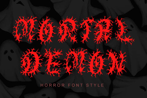 Mortal Demon Font Prasetya Letter 