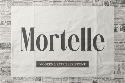 Mortelle - Condensed Serif Font Font studioalmeera 