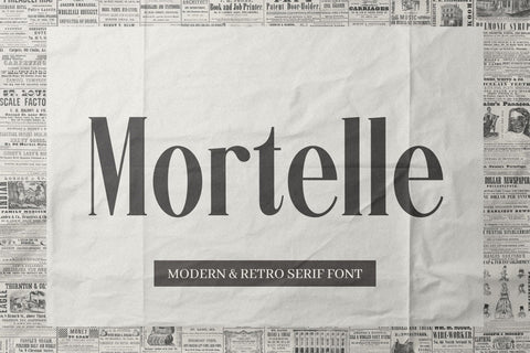 Mortelle - Condensed Serif Font Font studioalmeera 
