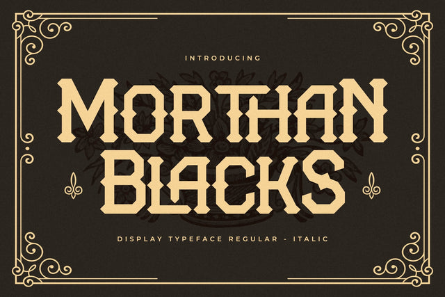 Morthan Blacks Display Typeface Font Storytype Studio 