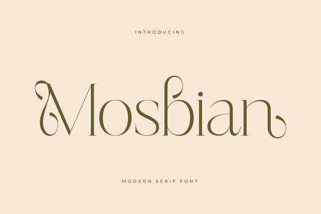 Mosbian - Modern Serif Font Font Letterena Studios 