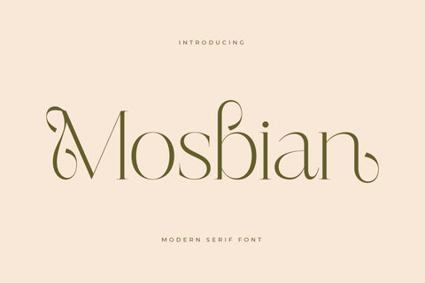 Mosbian - Modern Serif Font Font Letterena Studios 
