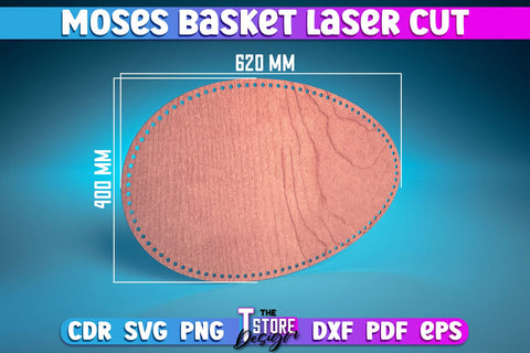 Moses Basket Laser Cut | Baby Design Laser Cut Design | CNC Files SVG The T Store Design 