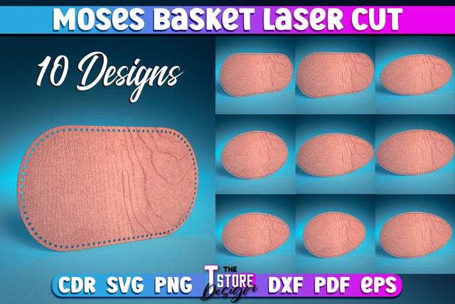 Moses Basket Laser Cut | Baby Design Laser Cut Design | CNC Files SVG The T Store Design 