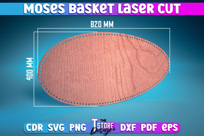 Moses Basket Laser Cut | Baby Design Laser Cut Design | CNC Files SVG The T Store Design 