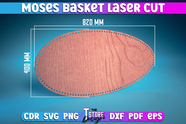 Moses Basket Laser Cut | Baby Design Laser Cut Design | CNC Files SVG The T Store Design 