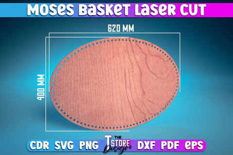 Moses Basket Laser Cut | Baby Design Laser Cut Design | CNC Files SVG The T Store Design 