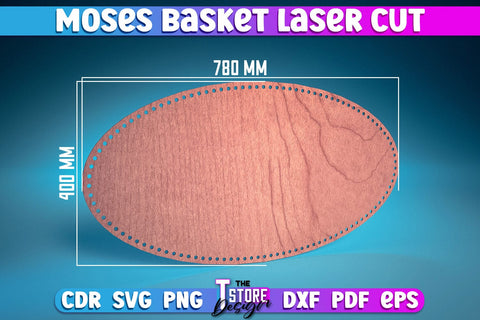 Moses Basket Laser Cut | Baby Design Laser Cut Design | CNC Files SVG The T Store Design 